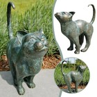 Beautiful Cat Statue Home Garden Decor Ornament Outdoor Yard Resin Sculpture Bes