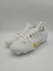 Nike Huarache 9 Elite Lax Men s Size 7 5 White Gold Lacrosse Cleats Fd0089-100