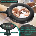 12x Magnifying Floor Lamp With Light  24  Flexible Gooseneck Standing Magnify   