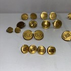 Large Lot Of Railroad Uniform Button   Cufflinks  Most Waterbury Co