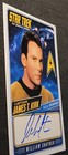 William Shatner Signed Star Trek Captain Kirk Custom Auto Card Swau Coa S251961