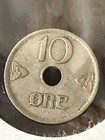 Vintage World Coin From Norway Norge 1926 10 Ore Good Condition 99 Years Old 
