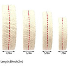 4 Rolls Oil Lamp Wick 1 2  3 4  7 8 Inch Flat Cotton Wick 6 5 Ft roll Red Stitch