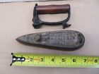 Sensible Iron No 1 With Removable Wooden Handle Antique Vtg Cast Iron Sad Iron
