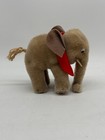 Vintage 1961 Steiff Mohair Elephant 4  Tall Tusked Googly Eyes