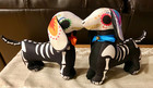 Pair Of 2- Dachshund Sugar Skull      Halloween Figures Day Of The Dead Target