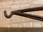 Antique Ornate Cast Iron Fireplace Hook Swivel Bracket Country Kettles Pots