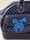 Girls Dance Accessory Bag Ballet Dress Luggage Overnight Blue Brown Polkadot