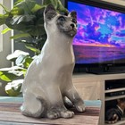 Winstanley Siamese Cat Size 4  Signed  Blue Cathedral Glass Eyes-near Mint  Rare
