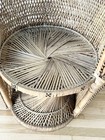 Vintage Wicker Peacock Chair 