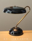 Fab  Authentic Early Mid Century Modern Saucer Desk Lamp 50s  Atomic Italian Vtg
