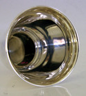 30g Stylish German 925 Solid Sterling Silver Whisky Shot Tot Cup C1970 Barware
