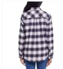New Weatherproof Vintage Women s Flannel Shirt  Black  Size Large