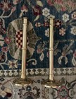 Pair Of Vintage Tall Brass Candle Sticks Candle Holders Taper India