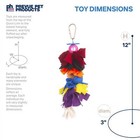 Bow Dangles Bird Toy  Parrot Toy  Preening Bird Toy  Shreddable Small Bird Toy