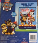 Paw Patrol Kids Silky Soft Plush Throw Blanket 40    X 50    Nickelodeon New