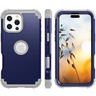For Iphone 16e 15 Pro Max 14 13 12 11 Shockproof Rubber Armor Case Screen Cover