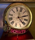 Vintage Schlitz Beer Lighted Clock Sign 
