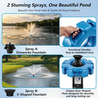 Pond Fountain Aerator  1hp 110v Floating Aerator Fountain Pump