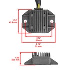 Regulator Rectifier For Yamaha Xt350 1985-2000   Xt250 1984   33g-81960-60-00