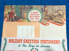 Wwll Holiday Greeting Stationary For The Boys In The Service Military 5 Pcs