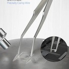 Stainless Steel Tweezers Aax-17  High Hardness Ic Chip Micro Repair Plier Tool