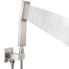  Brass Hand Held Shower Head  Luxury High Pressure Shower Kit Brushed Nickel