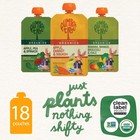 Peter Rabbit Organics Fruit Vegetable  Squeezable Pouches  4 Ounce Pack Of 18