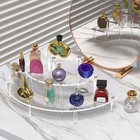 3 Tier Acrylic Display Risers  Half Moon Cupcake Stand  Clear Perfume Organizer 