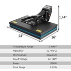 16 x24  Diy Digital Clamshell T-shirt Heat Press Machine Sublimation Transfer