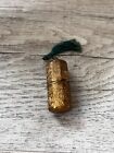 Vintage Sewing Bullet German   Austria  Gold Tone Metal With Filigree