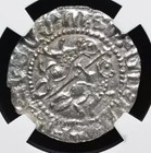 Ngc Au Armenia 1198-1219 Ad Levon I Silver Tram Knights Templar Coin Of Crusades