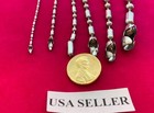 1 5mm-6mm 16-108  Stainless Steel Silver Ball And Oval Bead Chain Necklace