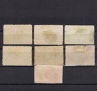 Us Stamps Used Scott  230-235     239 Heavy Damage missing Perfs  columbian Expo