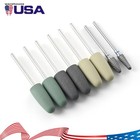 8pcs Dental Burs Resin Base Hidden Denture Polishing Acrylic Hp Low-speed 2 35mm