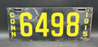 Pair Of Antique 1915 Conn  4 Digit License Plate 6498