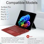  Type Cover For Microsoft Surface Pro 11   Pro 10   Pro 9   Pro 8   Poppy Red