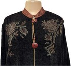 Flashback Womens Vintage Sweater Size M Black Holiday Artsy Embellished Gorgeous