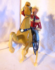 1950 s Usa Roy Rogers   Rearing Trigger Original Complete Hartland  Western 1 2