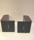 Pair Of Burgundy Leather Bookends By Stuart Kern