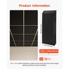 Uimoso 24 X 48 In Pvc Ceiling Tiles 12-pack 3d Black Linear Panels For Interiors