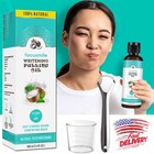 2pcs Oil Pulling With Coconut Oil   Peppermint-oil For Oral-care Mouthwash 100ml