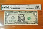 1974 Federal Reserve Note 1 One Dollar Offset Print Error St  Louis