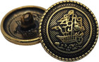 14 Pieces Old Gold Button Vintage Antique Metal Buttons Set 15mm 20mm