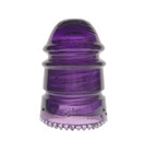 Great Royal Purple Cd 113 No Name Braille Glass Insulator
