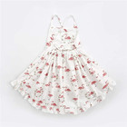 Vintage Floral Girls Dress Summer Casual Cotton Baby Dress