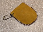 Vintage Native American Indian Beaded Leather Bag 1980s