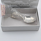 Sterling Silver Reed   Barton Francis I Baby Spoon Curved Handle Mint W  Box