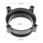 For Dbw Bosch 74mm To 3  Connection Billet Throttle Body Adapter   O-rings Black