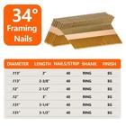 Sitldy 30-34 Degree Framing Nails 3 0  X  12  Eg Ring 3 0 x 12  1000 Pcs